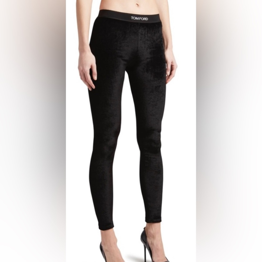 Black velvet Tom Ford Leggings